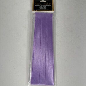 Bruno Capelo Men's Lavender 3 Pleat Hat Band Premium 2 End Hooks 100% Satin